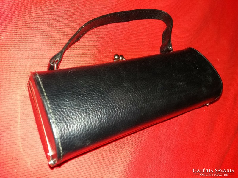 Black theater-going makeup case, handbag, 22x9x8 cm, as shown in the pictures