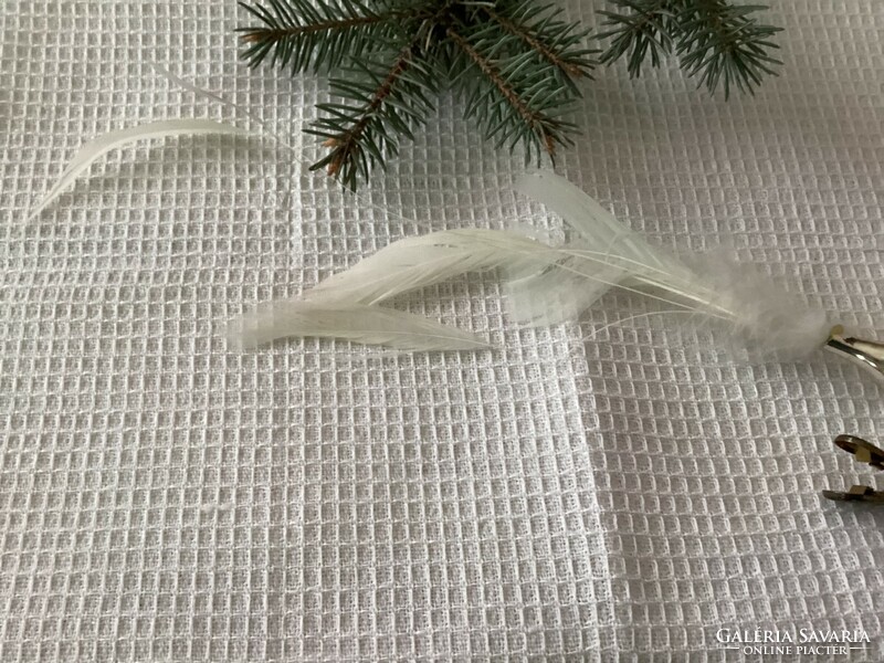 Glass clip bird Christmas tree decoration