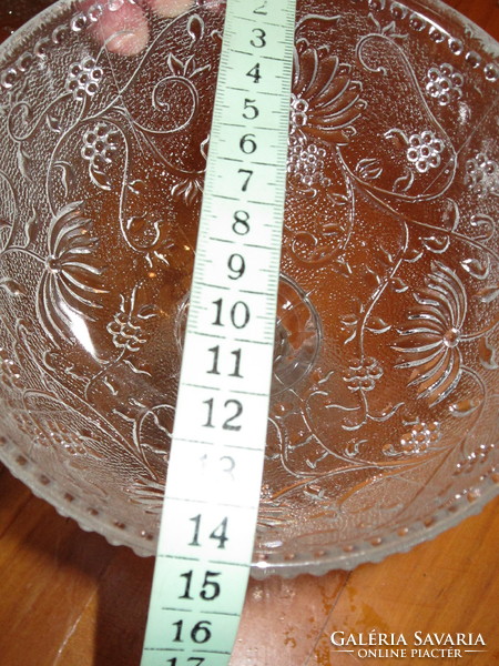 Hagyma mintás Pavel Panek üveg  asztalközép és bonbonier cibulak