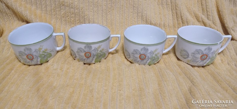 Old, rare, shielded, Zsolnay tea cup. 4 Pcs.