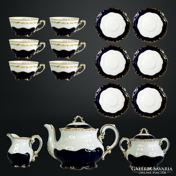 Zsolnay pompadour iii tea set