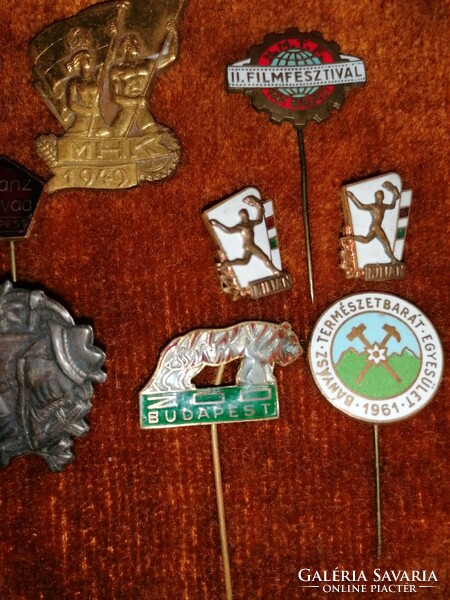 Hungarian badges from the socialist years.