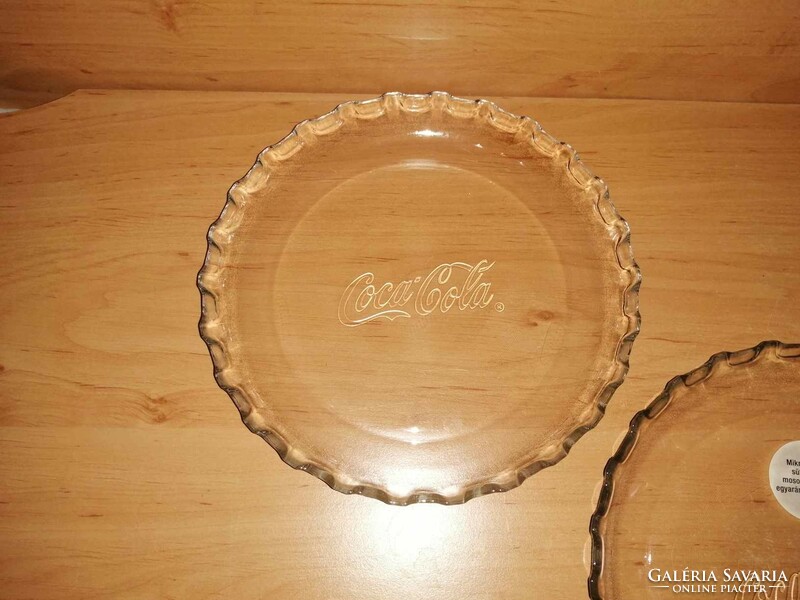 Coca-cola glass plate 3 pieces in one (2p)