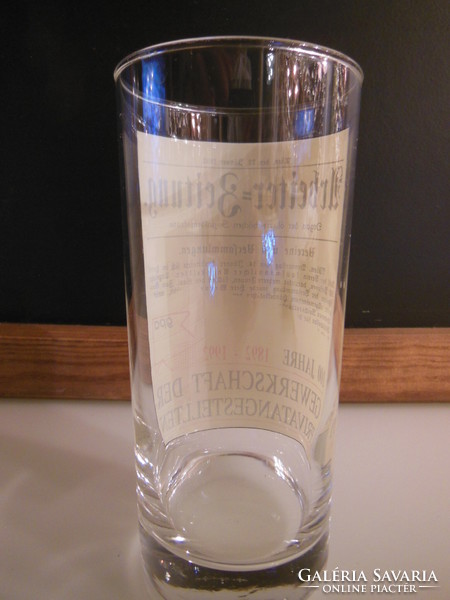 Glass - with newspaper article - Austrian - 3.5 dl - glass - flawless
