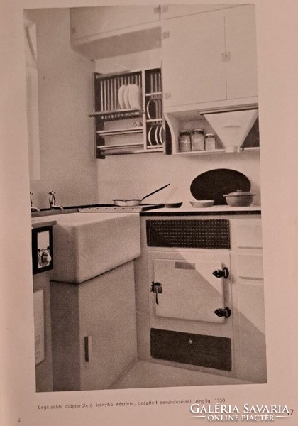 Furnishing and measurements of the apartment in 1958