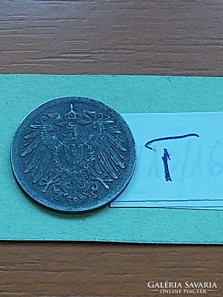 German Empire deutsches reich 10 pfennig 1918 zinc, ii. Vilmos #t