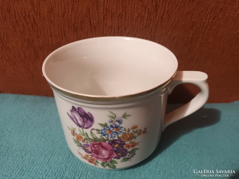 Beautiful old marked Czechoslovak large porcelain mug