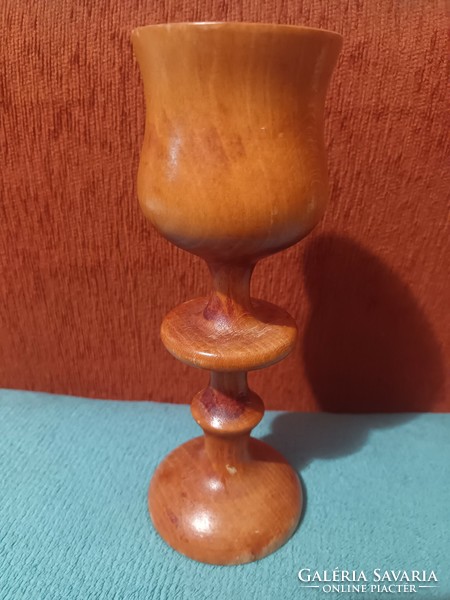 Beautiful carved wooden candle holder