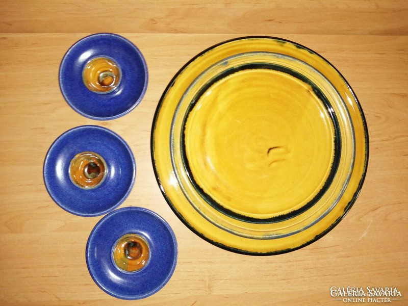 Egg holder breakfast set ceramic plate center table (ia)