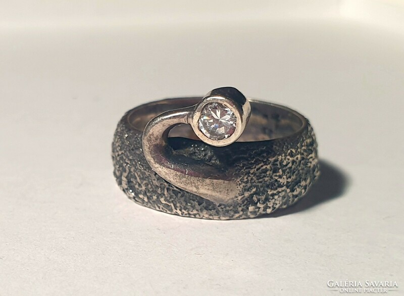 Ezüst egyedi gyűrű