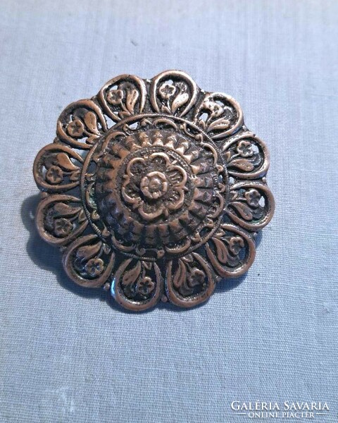 Antique Biedermeier brooch, jewelry. (Large size)