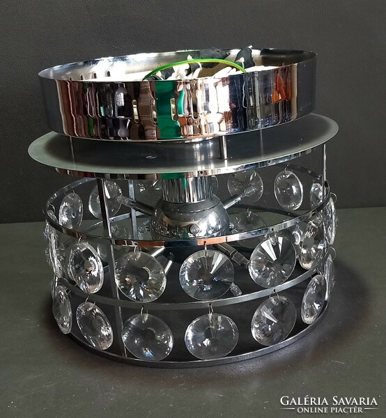 Sputnyik crystal chrome ceiling lamp negotiable art deco design