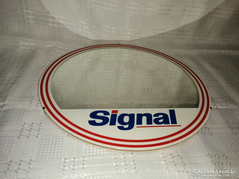 Signal fogkrém reklám tükör átm. 32 cm