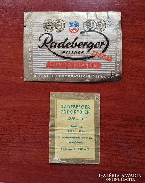 Beer label radeberger pilsner ddr