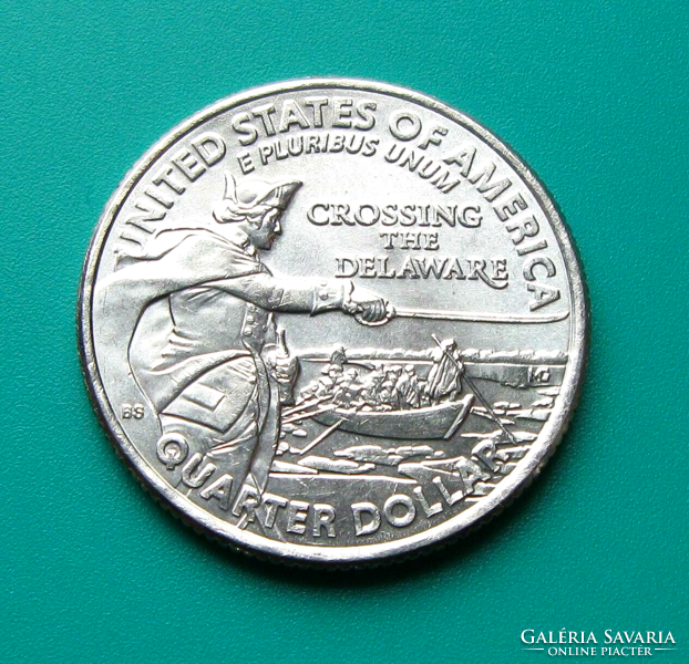 USA - ¼ dollar - 2021 - Delaware crossing - 