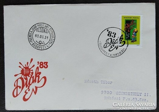 Ff3561 / 1983 youth stamp ran on fdc