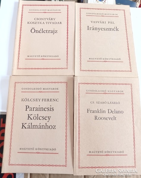 9 books entitled Hungarian thinkers are for sale