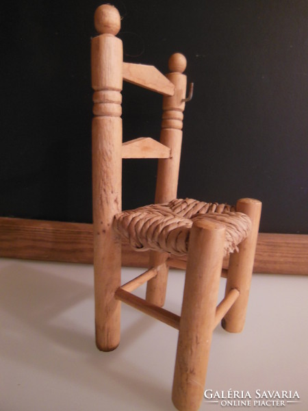 Chair - wood - 19 x 9 x 8 cm - old - Austrian - perfect