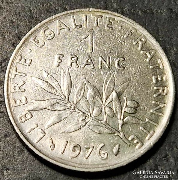France 1 franc, 1976.