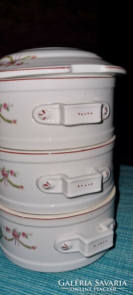 Porcelain food barrel, coma bowl