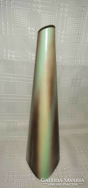 Retro glass vase 33 cm high (a7)