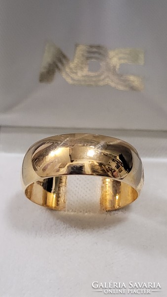 (12) 14 K arany jegygyűrű, karika gyűrű 5,48 g