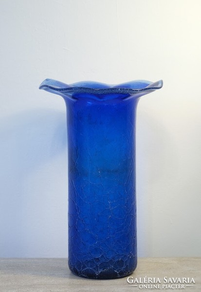 Glass vase by the Hungarian glass artist György Buczkó