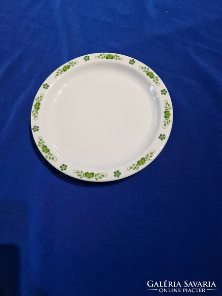 Alföld porcelán zöld magyaros mintás kis tányér