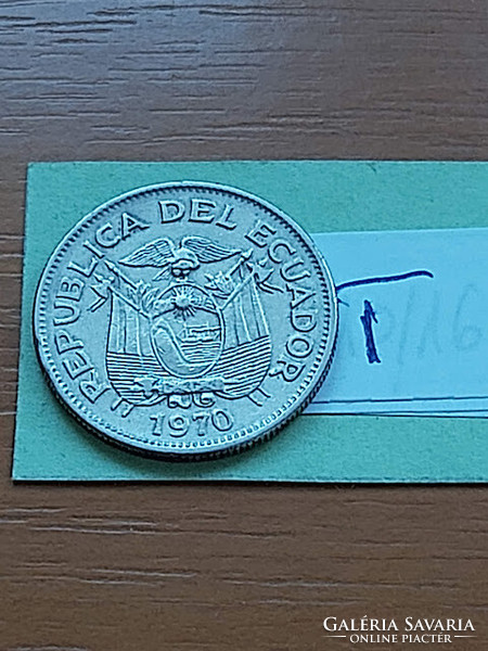 ECUADOR 1 SUCRE 1970 Acél nikkel bevonattal  #T