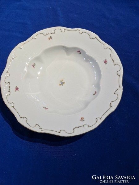 Zsolnay small floral feathered plate