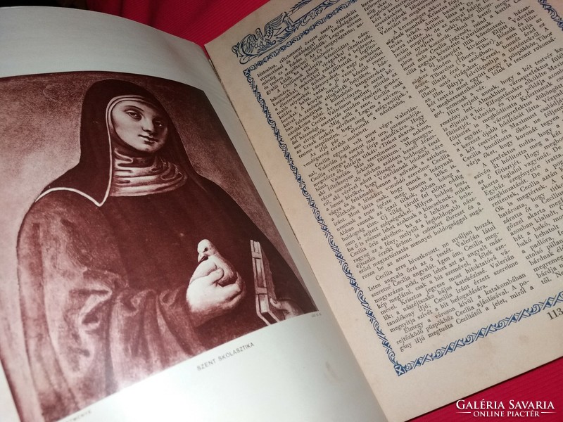 1880. Radó Polikárp : Az egyház szentjei súlyos nagy illusztrált könyv a képek szerint PALLADIS R.T.