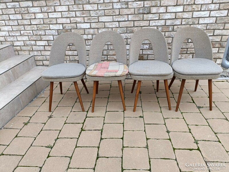 Czech antonin suman upholstered chairs mid century retro czechoslovakian