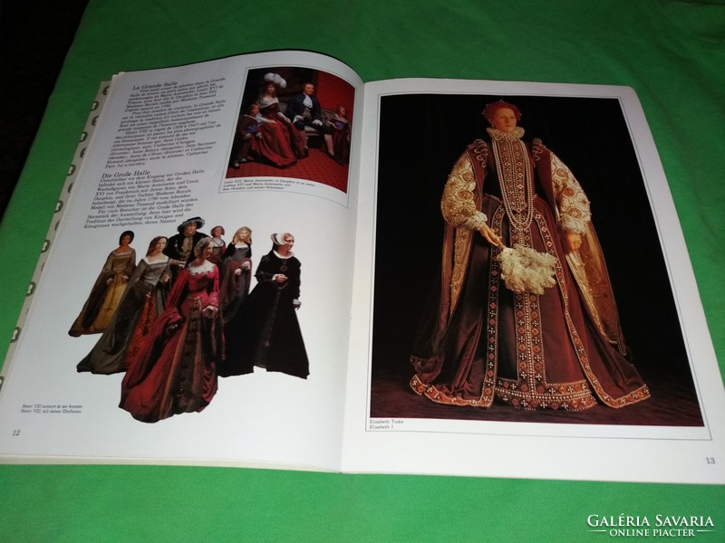 An illustrated book on the wax exhibition of old madam tussaud according to unparalleled, beautiful images