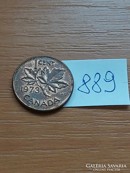 Canada 1 cent 1973 ii. Queen Elizabeth, bronze 889
