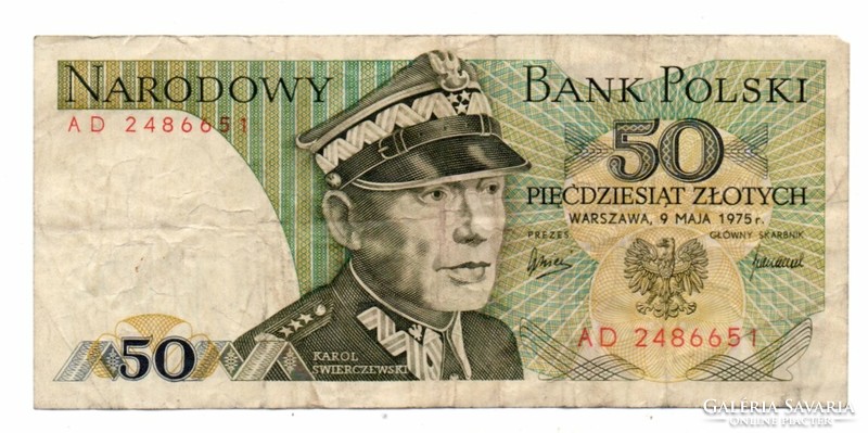 50       Złoty     1975   Lengyelország