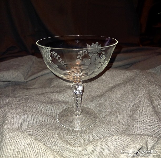 Polished champagne glass