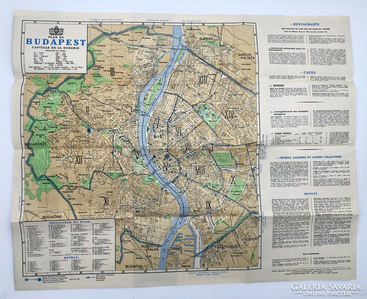 Régi Budapest térképe, 1938