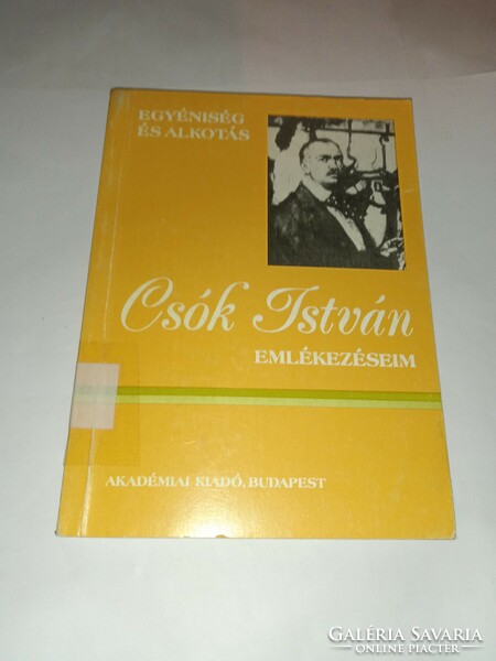 István Csók - my memories - academic publisher, 1990