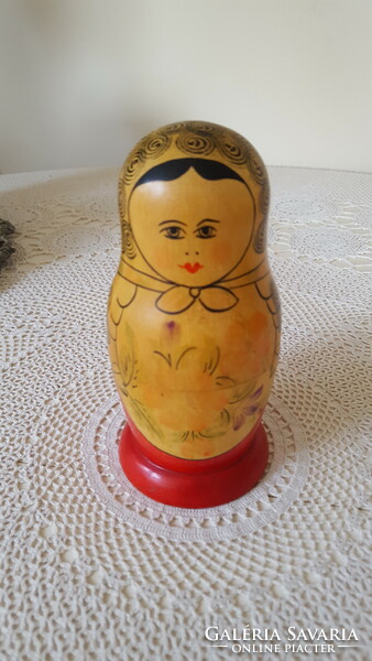 6-piece, old Russian matryoshka doll