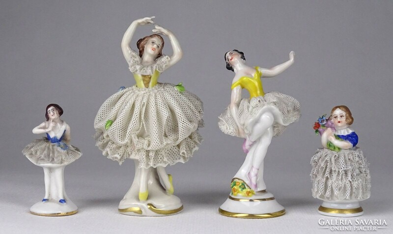 1Q540 old porcelain mini ballerina 4 pieces
