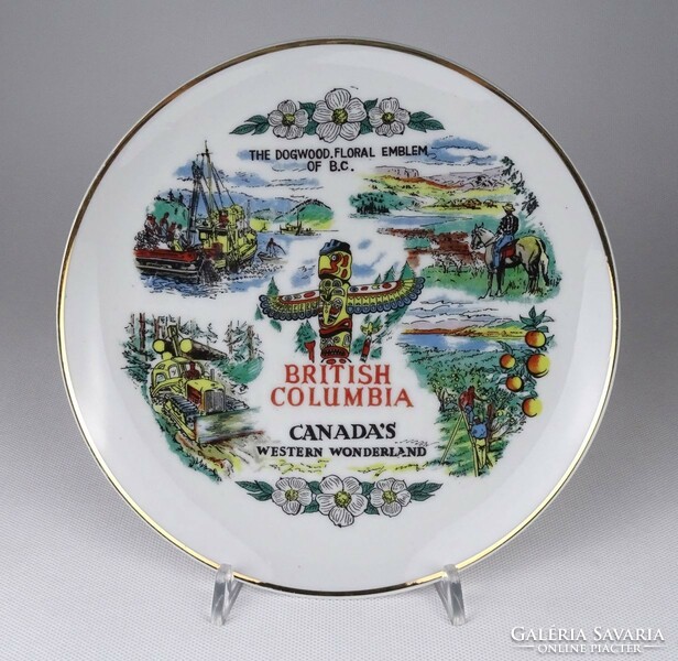 1Q545 British Columbia porcelain decorative plate 20.5 Cm