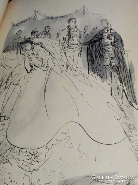 Mór Jókai: the cursed family, the Levite of Barátfalvi, 1959, drawing: Károly Reich