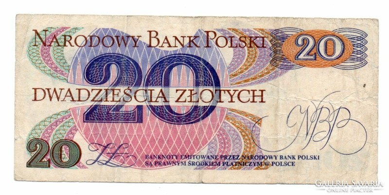 20       Złoty     1982   Lengyelország