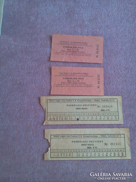 Ticket - cinema ticket-parking ticket-bus ticket