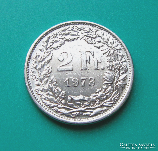Svájc  - 2 frank  - 1973