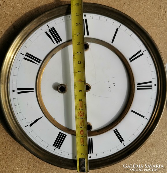 Wall clock porcelain/enamel dial for quarter strike mechanism. 8.