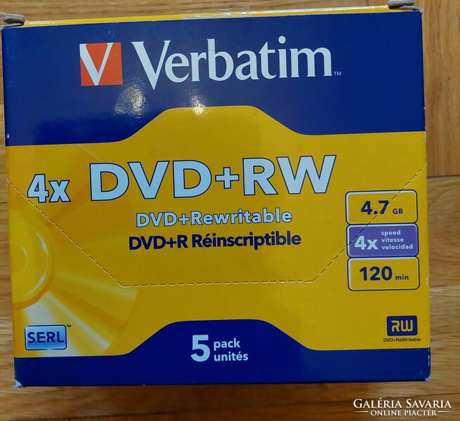 Verbatim rewritable discs (5 pcs) sold together, unopened (even with free delivery)