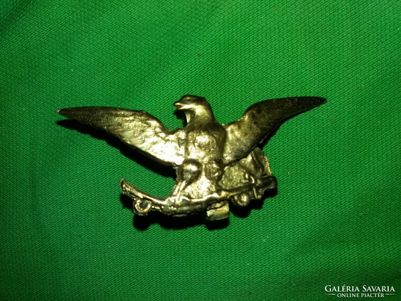 Antique Hungarian copper turul bird with sword military cap badge 6 cm according to the pictures