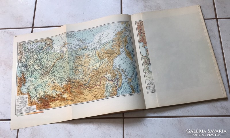 Weltatlas - német nyelvű atlasz - korábbi kiadás, akkori országhatárokkal
