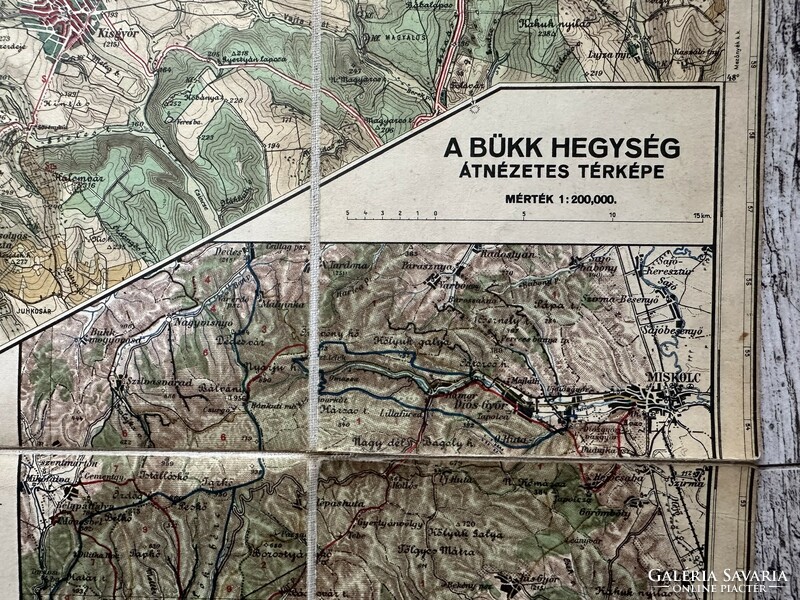 Hikers' map of the Bükk Mountains 7. Sz